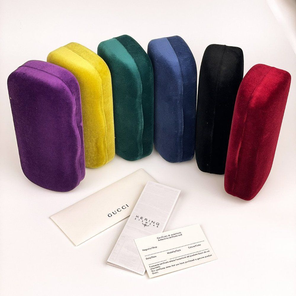 Gucci GG1296S 003 Sunglasses Black Big Spotted Havana Brown Rectangle Unisex - Picture 10 of 10